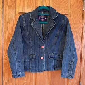 Arizona Jean Co. Girls Blue Blazer Jacket L (14-16) Casual